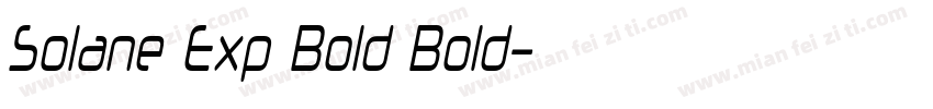 Solane Exp Bold Bold字体转换